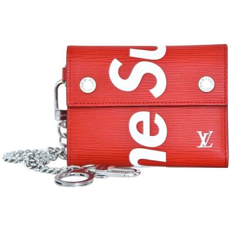 supreme louis vuitton chain wallet replica|cartera Louis Vuitton supreme original.